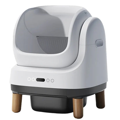 Smart App-Controlled Self-Cleaning Litter Box – Open-Top & Odor-Free