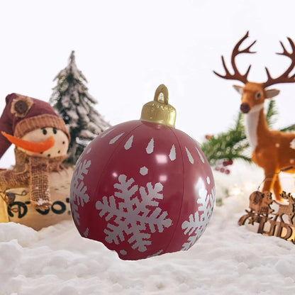 60cm Outdoor Christmas Inflatable Decorated Ball PVC Giant Big Large Balls