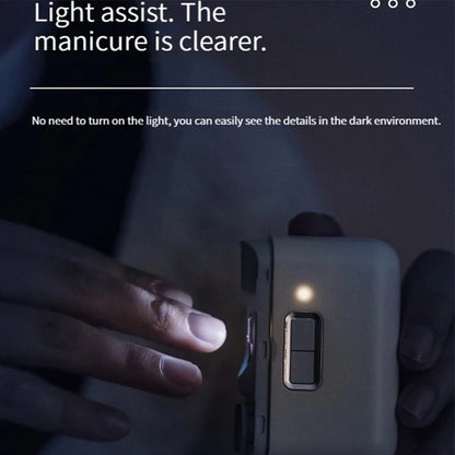 Electric Nail Clipper Polishing Trimmer Automatic Nail Cutter Lighting Trimmer