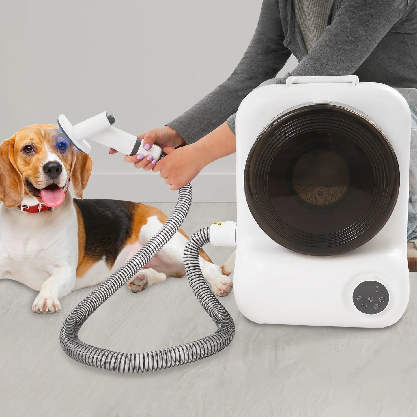 2-in-1 Grooming Pro – 450W Multi-Functional Vacuum & Dryer System