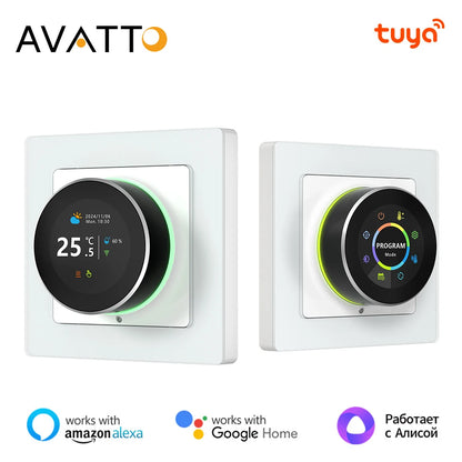 Tuya WiFi Smart Knob Thermostat Temperature Controller For Water Gas Boiler Electric Heating Works With Alexa Google Home