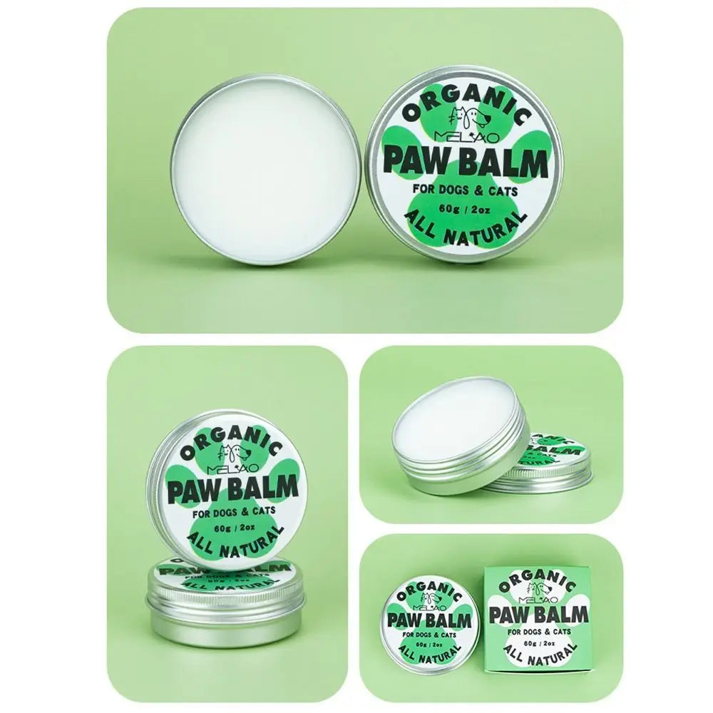 Organic Coconut Pet Paw Balm – Anti-Crack Moisturizing Paw Protection Cream for Dogs & Cats