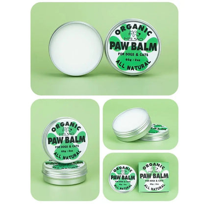Organic Coconut Pet Paw Balm – Anti-Crack Moisturizing Paw Protection Cream for Dogs & Cats