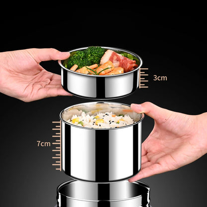 USB Electric Heated Lunch Boxes Stainless Steel Food Warmer
