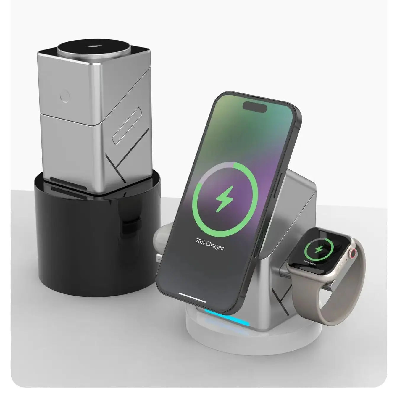 3-in-1 Magnetic Wireless Charging Station 15W 180°