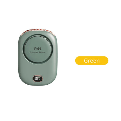 Portable Hanging Neck Fan Mini Fans with Adjustable Lanyard Bladeless USB Rechargeable