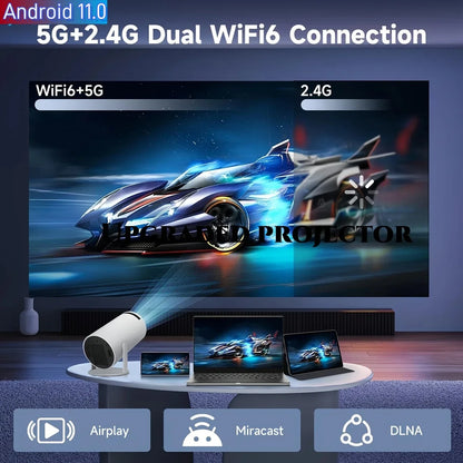 Android 12.0 Portable Projector