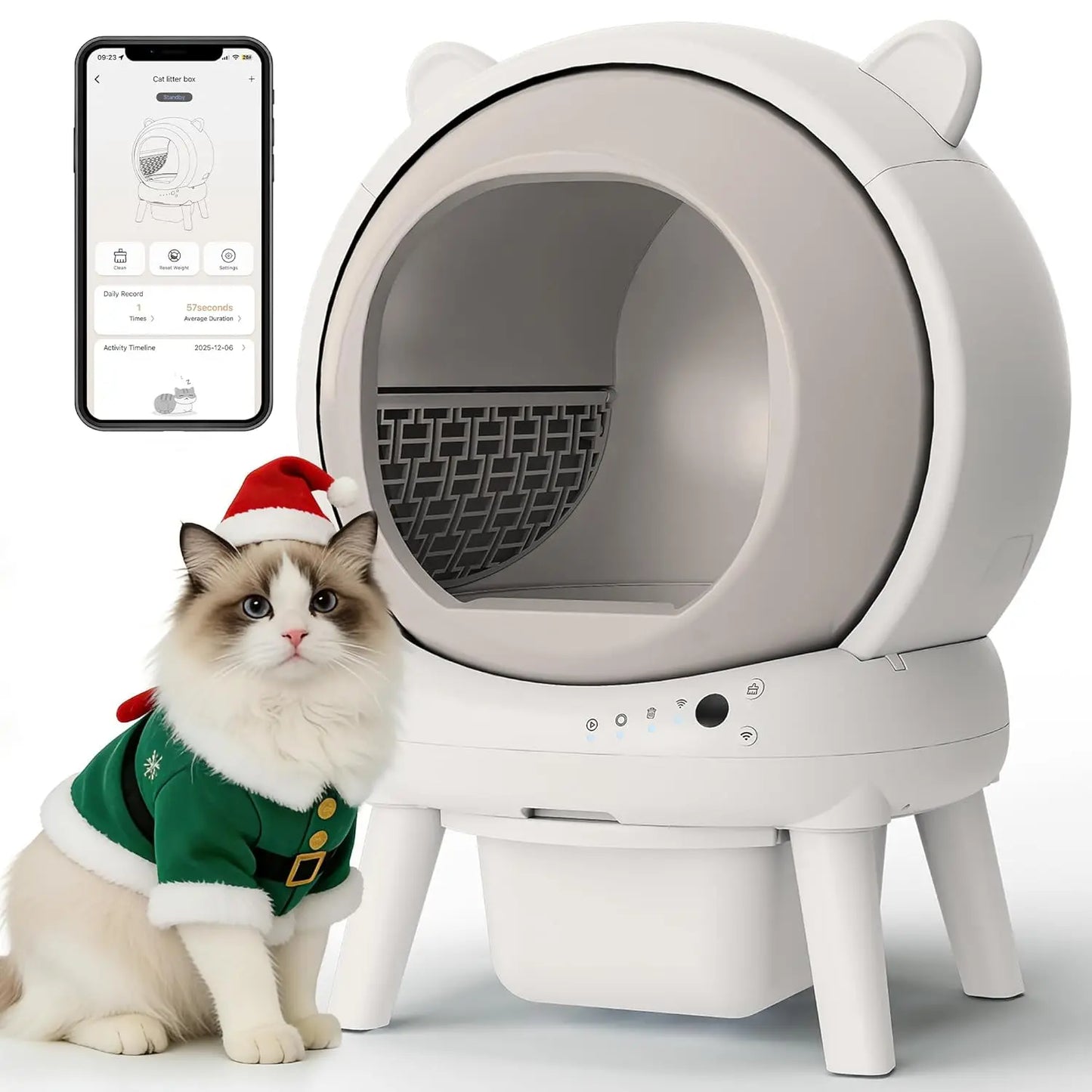 Auto-Sift Elite – Smart Self-Cleaning Litter Robot with App Control