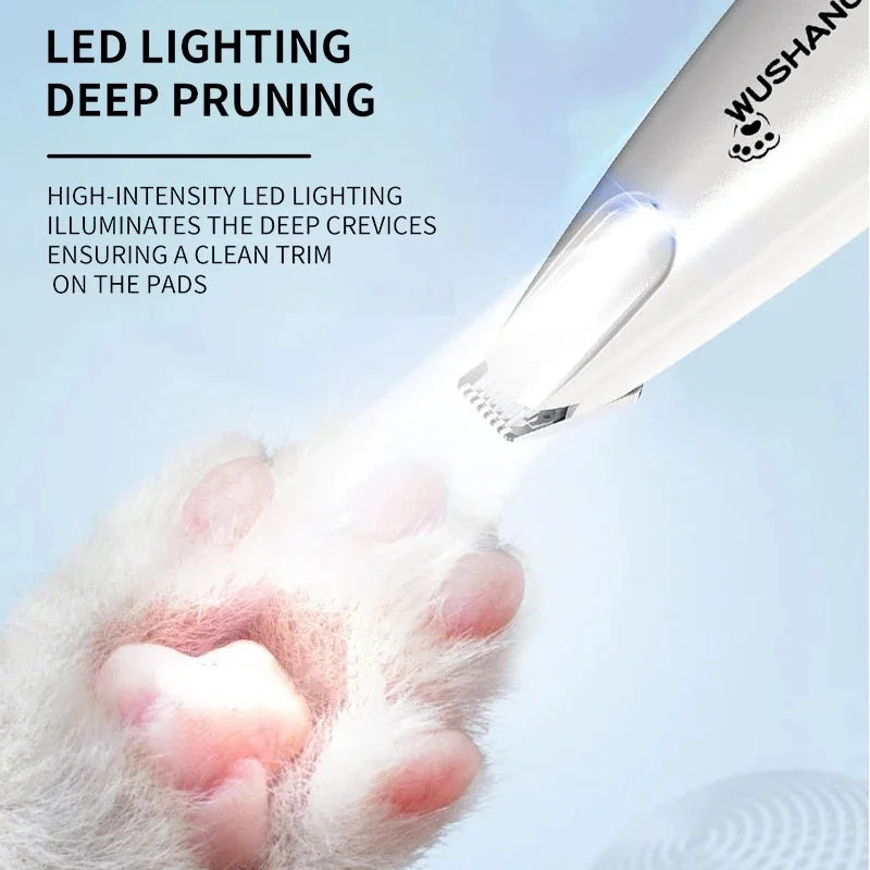 Pro-Trim LED Precision Pet Groomer – Waterproof Low-Noise Trimmer