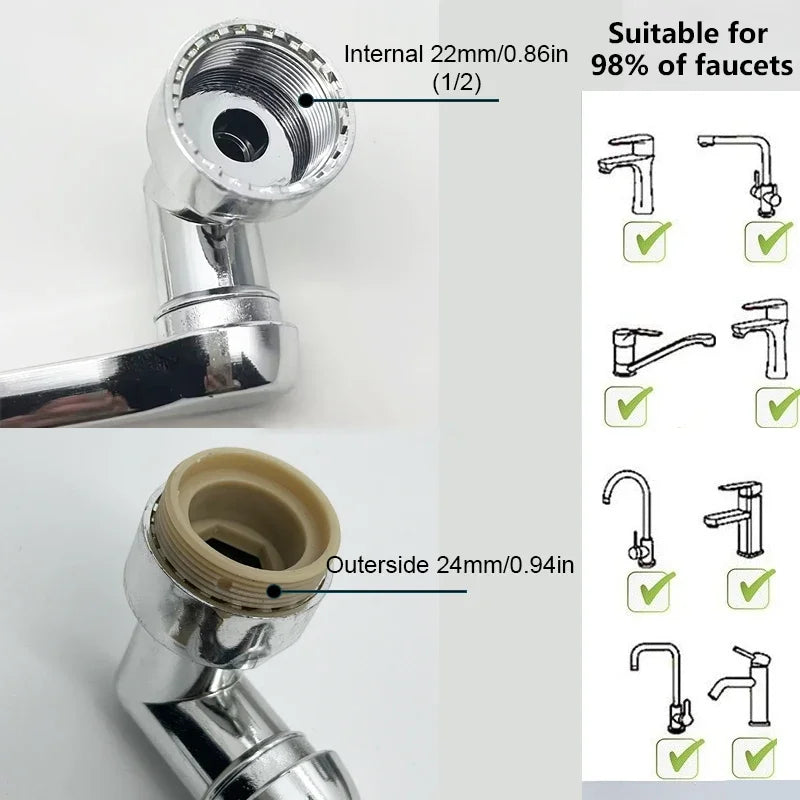 Rotatable Extension Faucet Sprayer