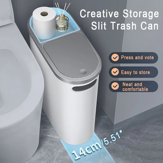 10L Bathroom Trash Can