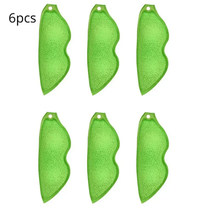 Flexible Bottle Cleaning Brush Soft Pea Sponge Cleaner