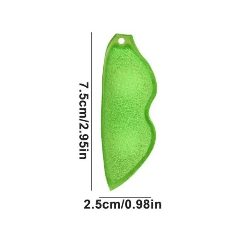 Flexible Bottle Cleaning Brush Soft Pea Sponge Cleaner