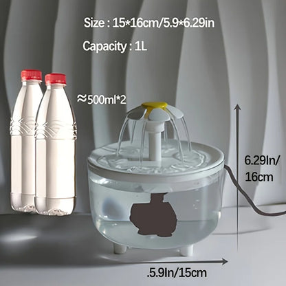 Zen-Sip 1L – Compact USB Mute Water Fountain