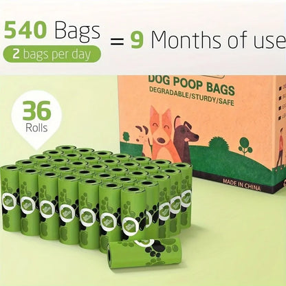 Biodegradable Dog Poop Bags with Dispenser