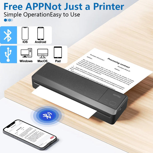 Wireless Portable Bluetooth Thermal Printer