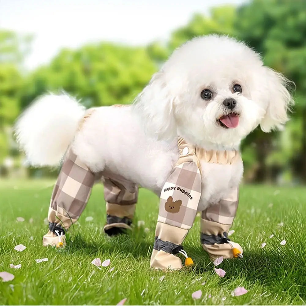 Pet Strolling Going Out Dust-proof Four Legged Pants Dog Boot Waterproof Leggings Dog Jumpsuit Shoes