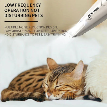 Pro-Trim LED Precision Pet Groomer – Waterproof Low-Noise Trimmer