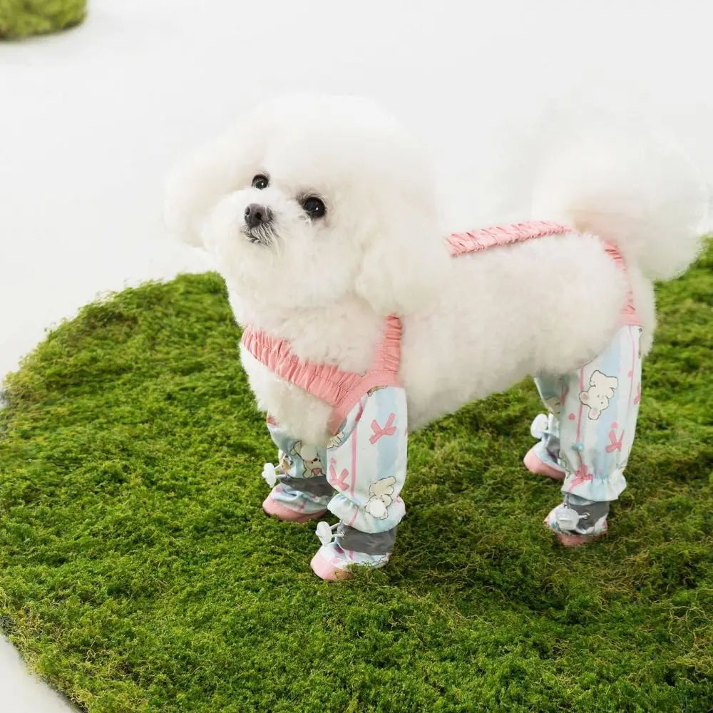 Pet Strolling Going Out Dust-proof Four Legged Pants Dog Boot Waterproof Leggings Dog Jumpsuit Shoes