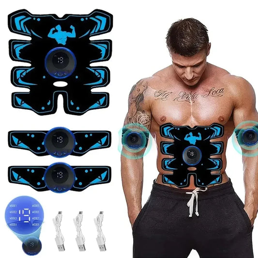 New USB Rechargeable EMS Muscle Stimulator ABS Arm 3 IN 1 Trainer Smart