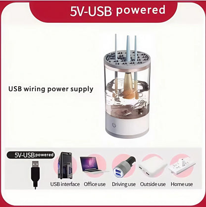 USB Electric Makeup Brush Cleaner Portable 3 In 1 Makeup Brushes Cleaner