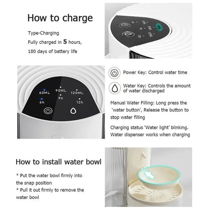 Pure-Flow 3L – Smart Filtration Fountain with Waste Separation