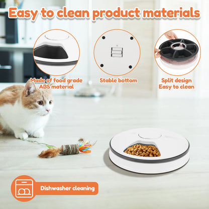 6-Meal Smart Automatic Pet Feeder