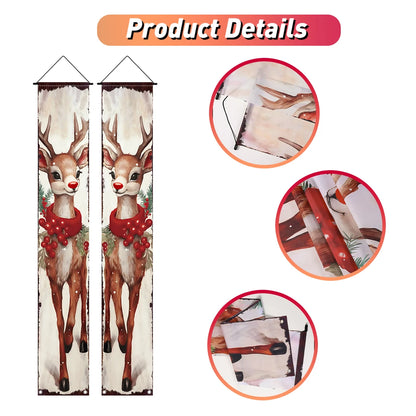 Christmas Hanging Door Banner Merry Christmas Decoration for Home