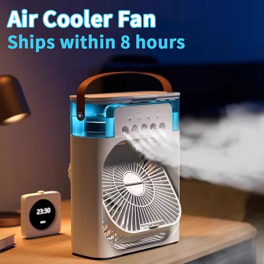 3 In 1 Fan Air Conditioner Household Mini Air Cooler LED Night Light