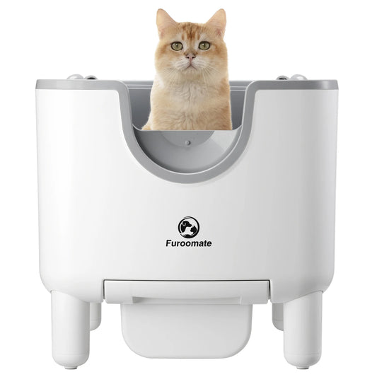 Self-Cleaning Litter Box - Cat Litter Box with Odor Control Open-Top Automatic