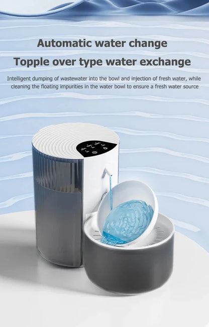 Pure-Flow 3L – Smart Filtration Fountain with Waste Separation