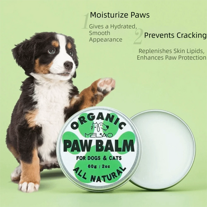 Organic Coconut Pet Paw Balm – Anti-Crack Moisturizing Paw Protection Cream for Dogs & Cats