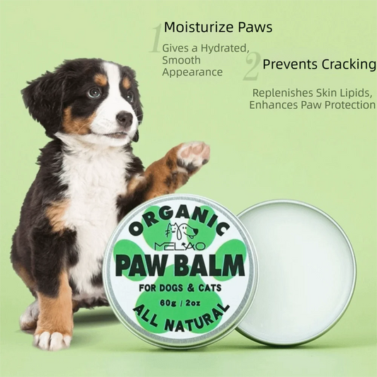 Organic Coconut Pet Paw Balm – Anti-Crack Moisturizing Paw Protection Cream for Dogs & Cats