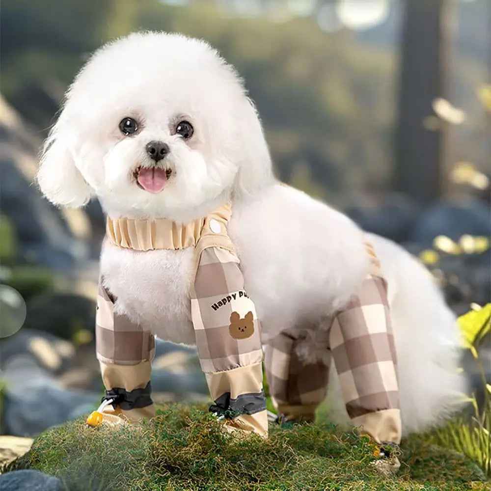 Pet Strolling Going Out Dust-proof Four Legged Pants Dog Boot Waterproof Leggings Dog Jumpsuit Shoes