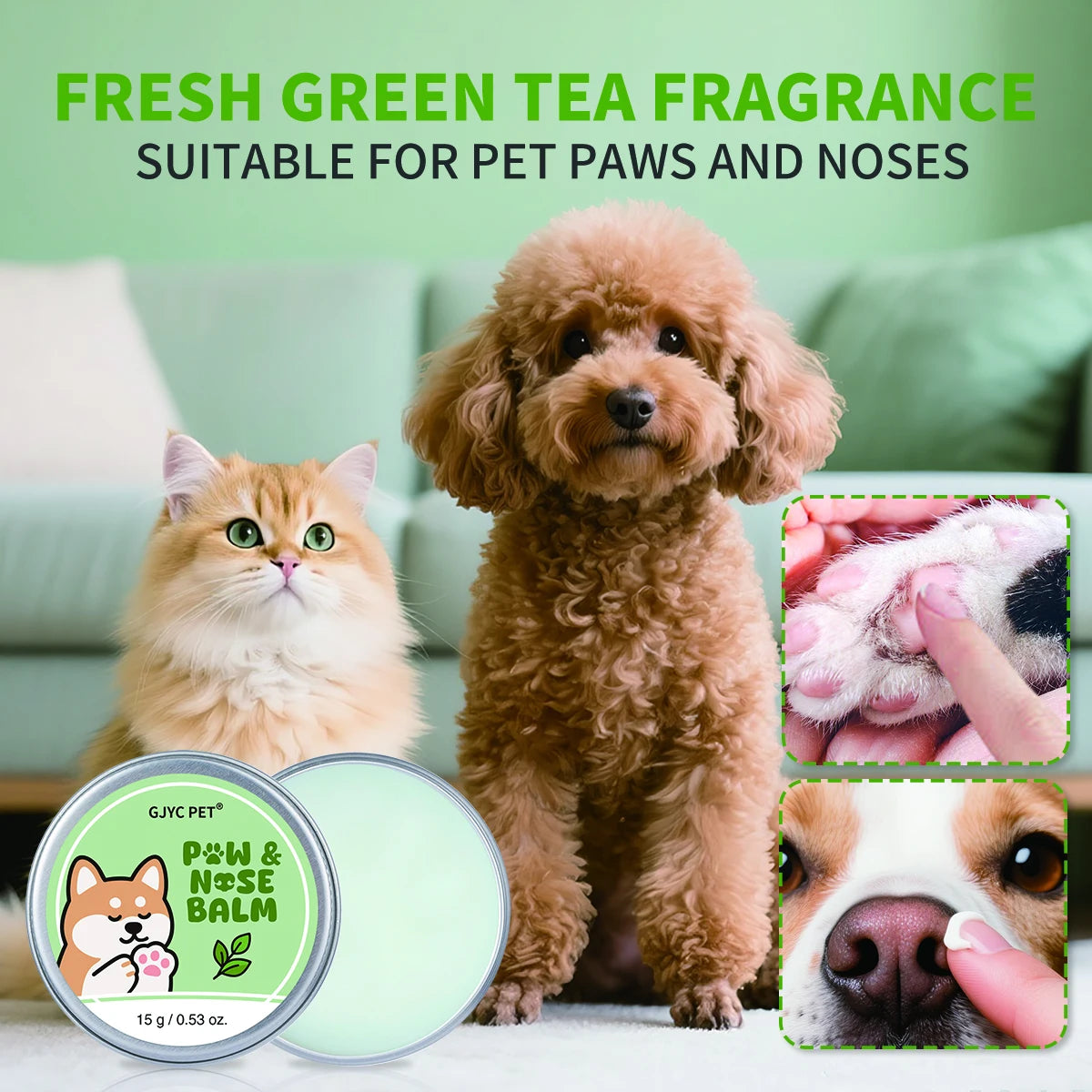 Pet Paw Balm – Soothing Green Tea Relief