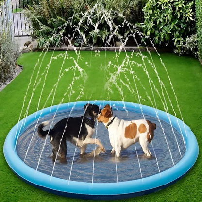 Inflatable Sprinkler Pad for Dogs – Outdoor Splash Pool & Cooling Water Play Mat (100/150/200cm)