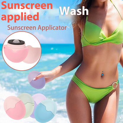 Sunscreen Roller Applicator Silicone Leak-Proof Portable Travel Dispenser Bottle