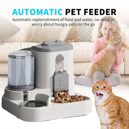 Flow-Master 2-in-1 – Spill-Proof Automatic Feeder & Fountain