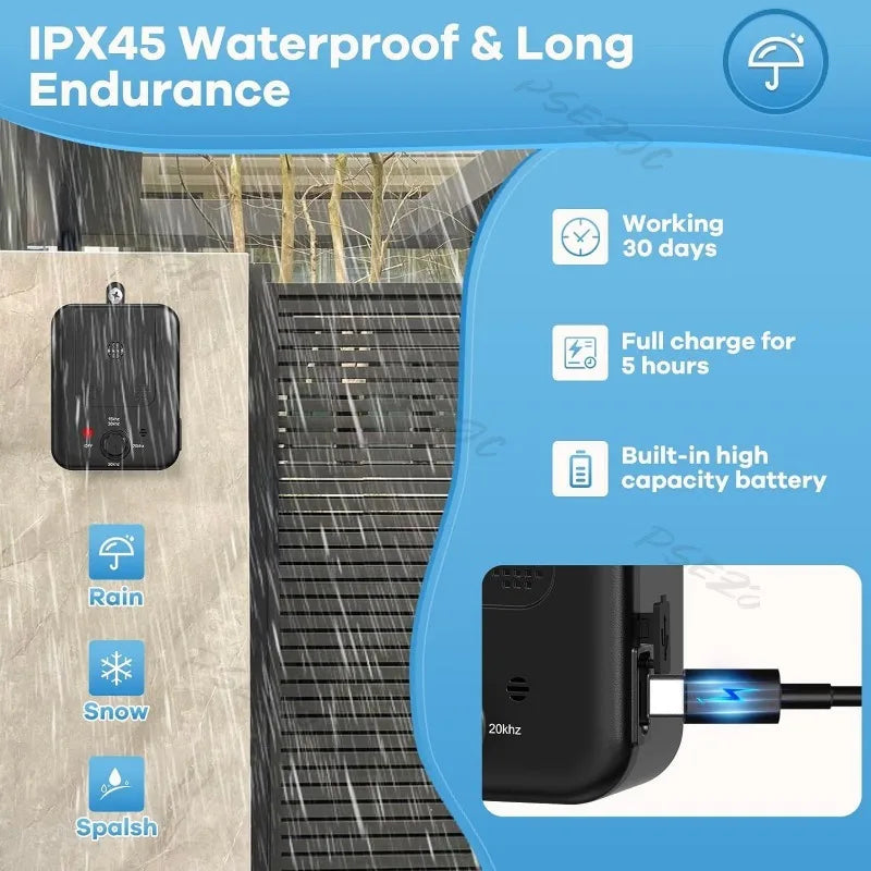 Outdoor Ultrasonic Bark Control & Training Device