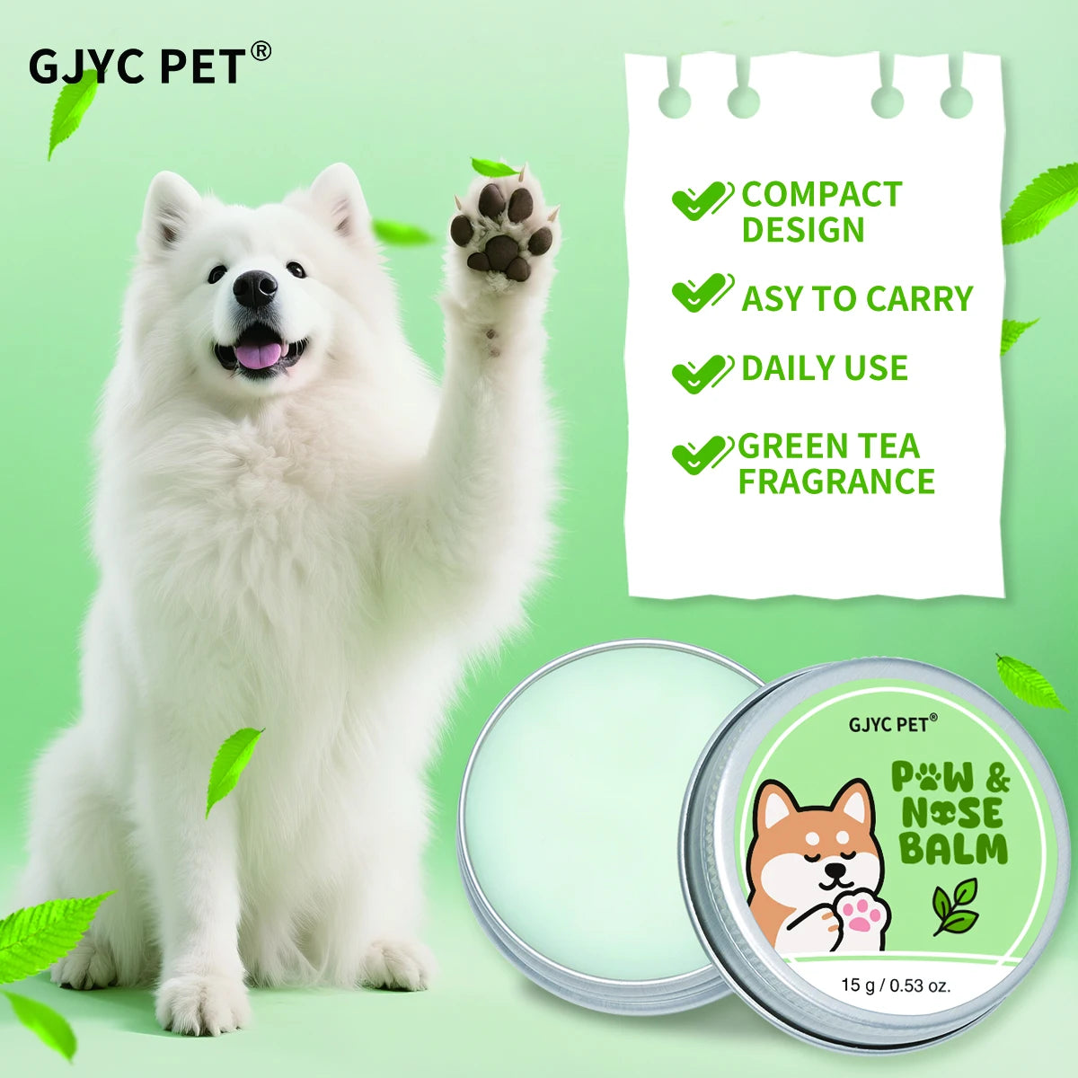 Pet Paw Balm – Soothing Green Tea Relief