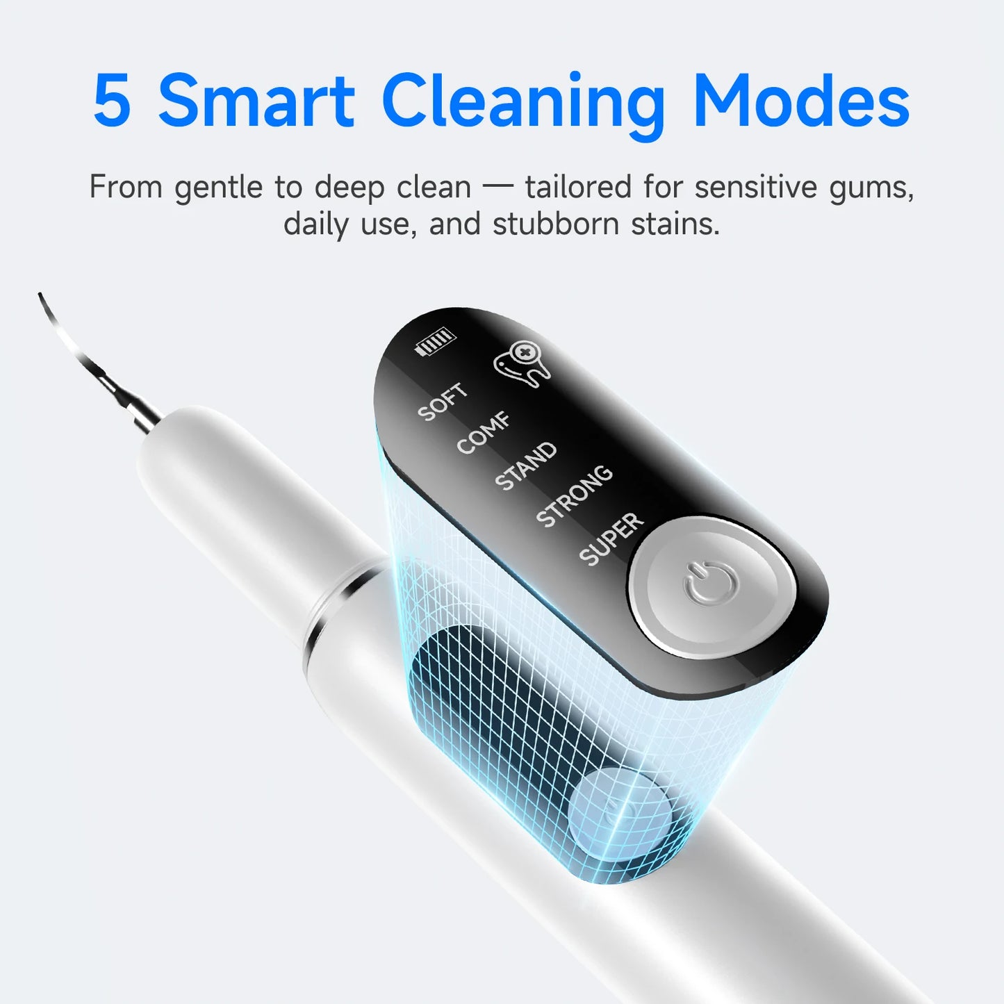Curvy Moon T6 – Ultrasonic High-Frequency Plaque & Tartar Remover