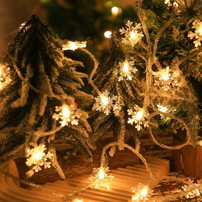 1.5-10meters 2025 Christmas String Lights Star Snowflake LED Light