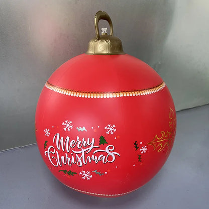 60cm Outdoor Christmas Inflatable Decorated Ball PVC Giant Big Large Balls