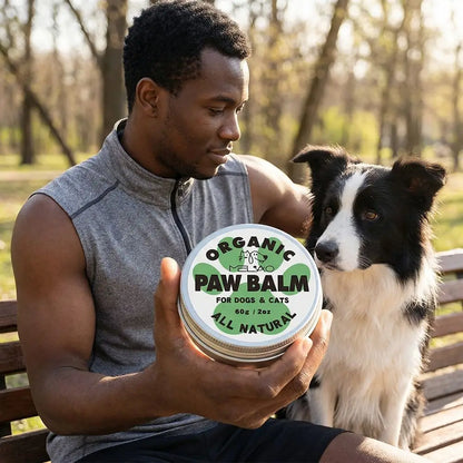 Organic Coconut Pet Paw Balm – Anti-Crack Moisturizing Paw Protection Cream for Dogs & Cats