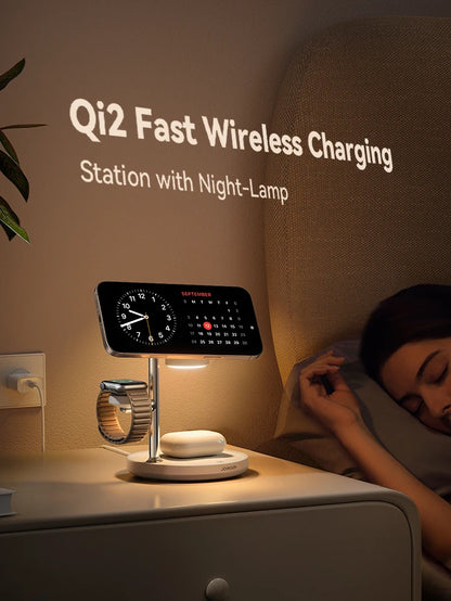 Magnetic Charging Station for Apple Fast Wireless Charger for iPhone
