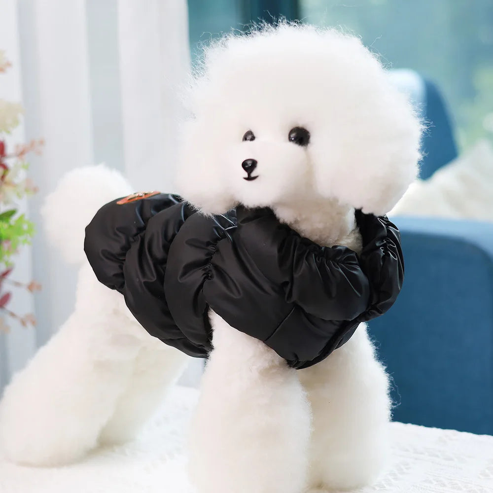 Soft Warm Dog Clothes Winter Padded Puppy Cat Coat Jacket For Small Medium Dogs Chihuahua French Bulldog Poodle Vest Pet Outfit