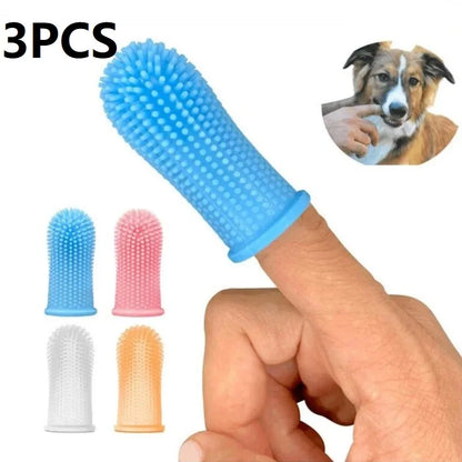 Dental Pro 3-Piece Fingertip Set – Precision Pet Toothbrushes