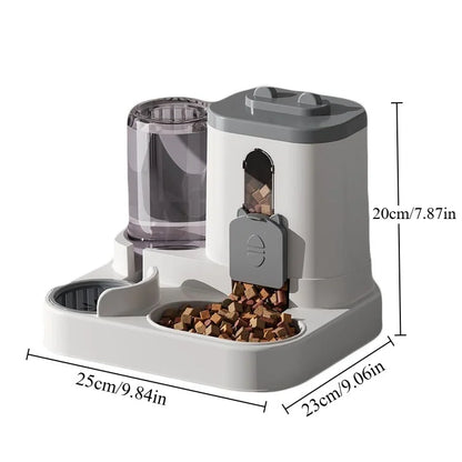Flow-Master 2-in-1 – Spill-Proof Automatic Feeder & Fountain