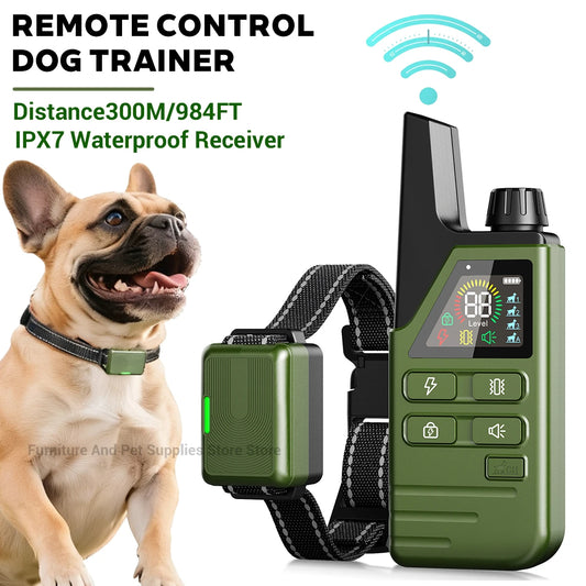 Electric Dog Training Collar Remote Control Waterproof Pet