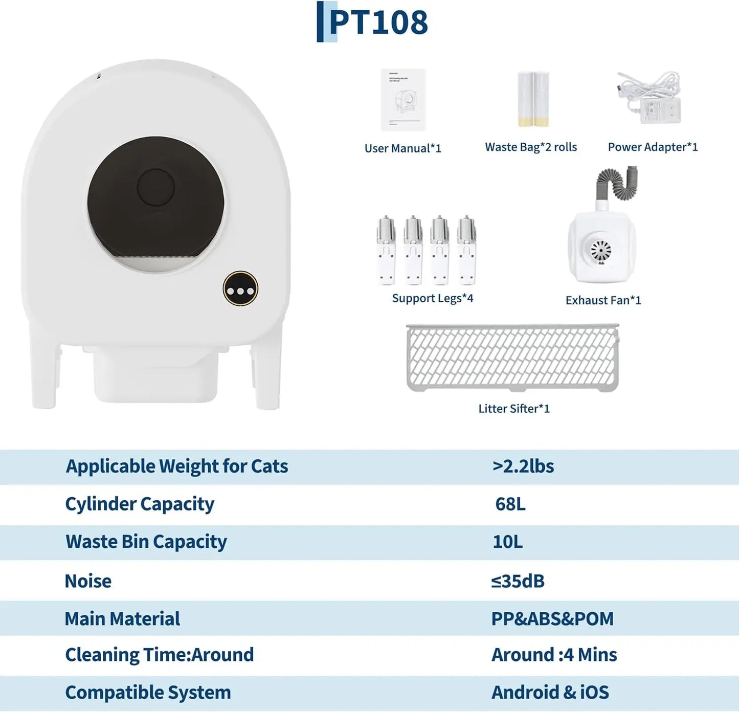 Smart Self-Cleaning Automatic Cat Litter Box